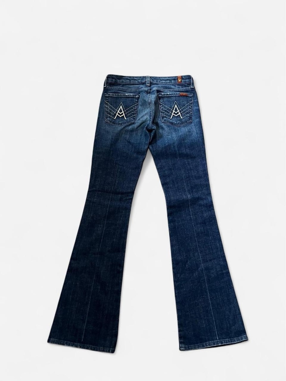 7 For All Mankind Dark Blue Flare Jeans